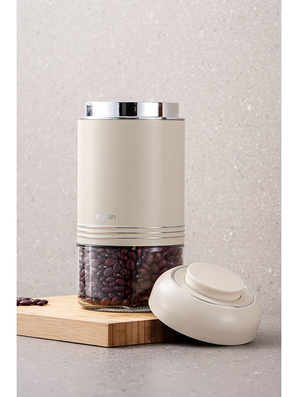 Moko 900 Ml Saklama Kavanozu Ekru-5