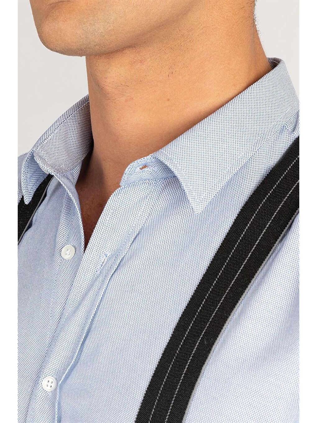 Mavi Modern Slim Fit Dar Kesim Armürlü Erkek Gömlek MD220004-600-2