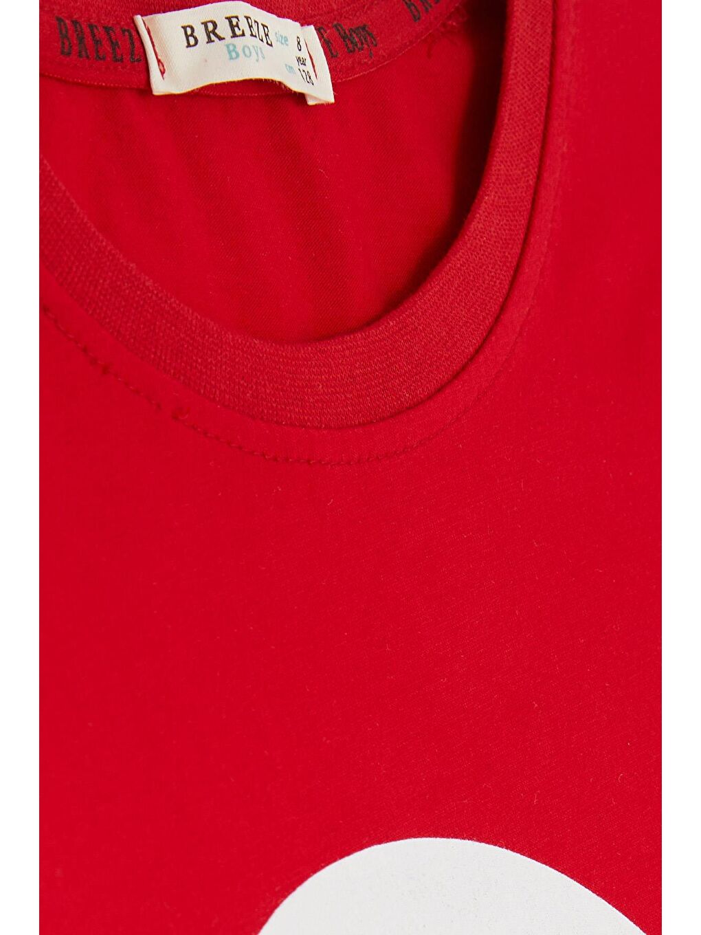 Türk Bayraklı Çocuk Uzun Kollu Tişört Beyaz-Kırmızı  (6-14 Yaş)-4