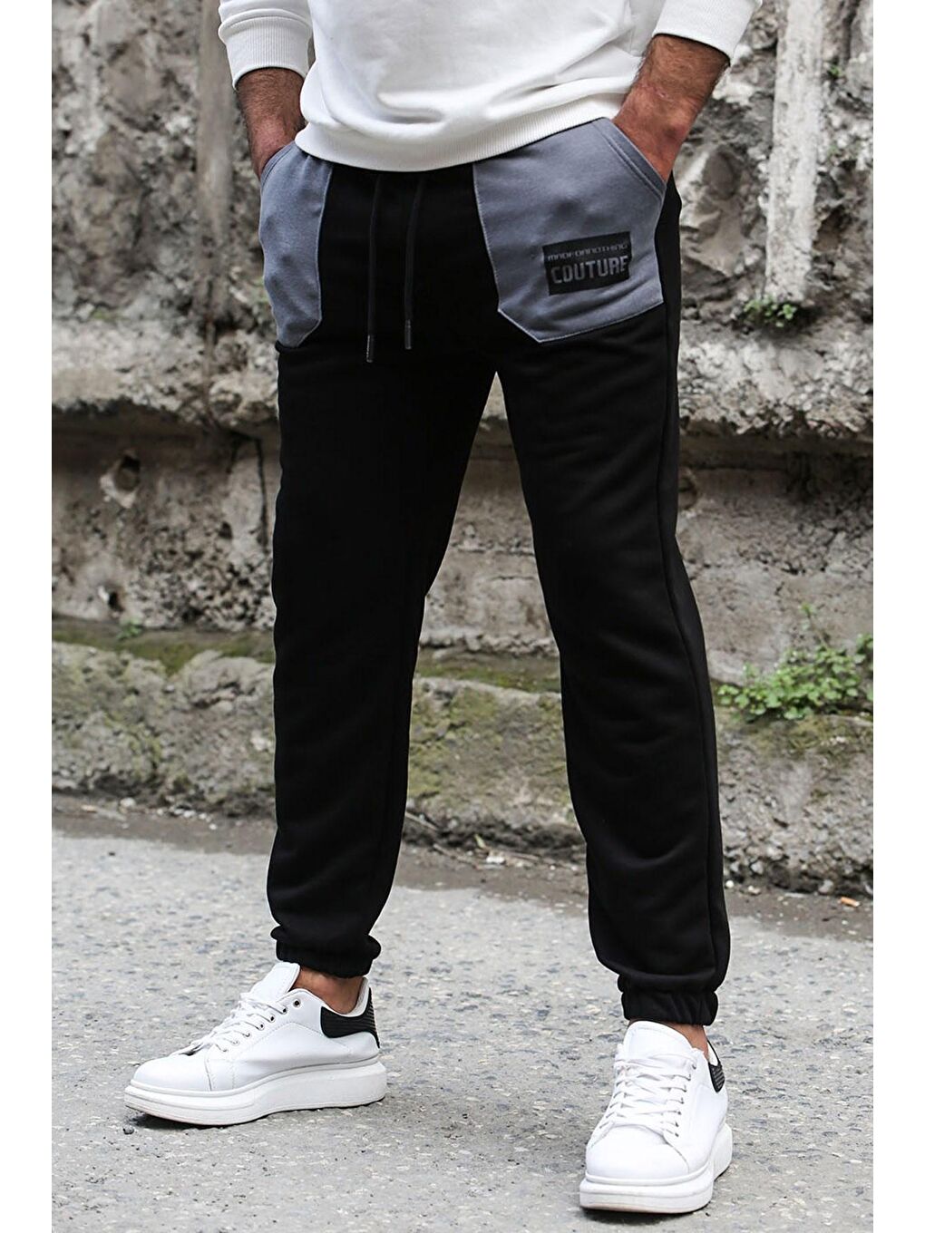 Siyah Jogger Eşofman Altı 4844-1