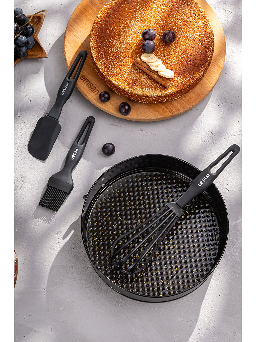 Siyah Welldone Kek Seti 5 Parça-3