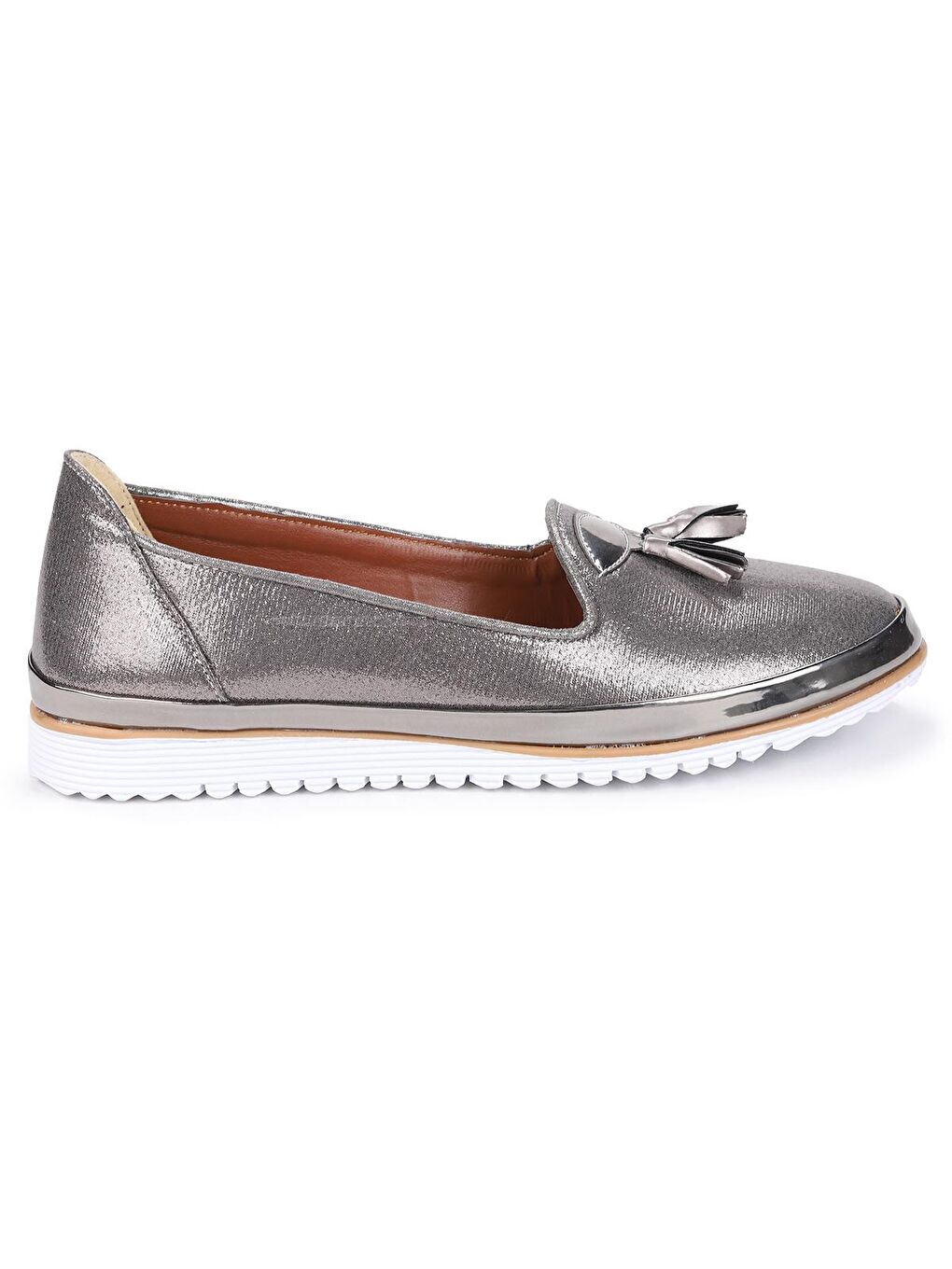 Bej Günlük Fiyonklu Kadın Babet Ayakkabı Cns 1013-3