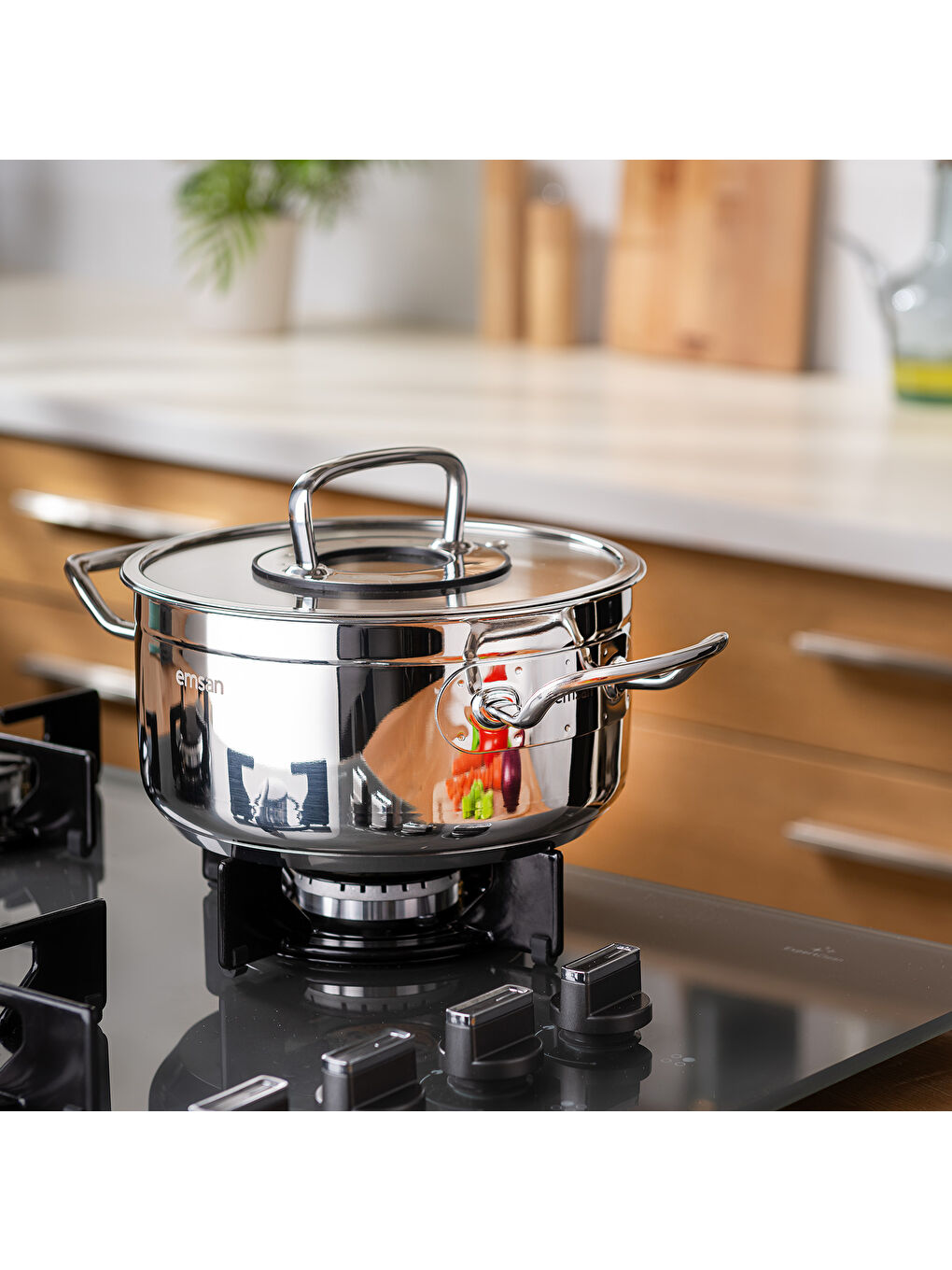 Gri Elite Derin Tencere 24 cm-6