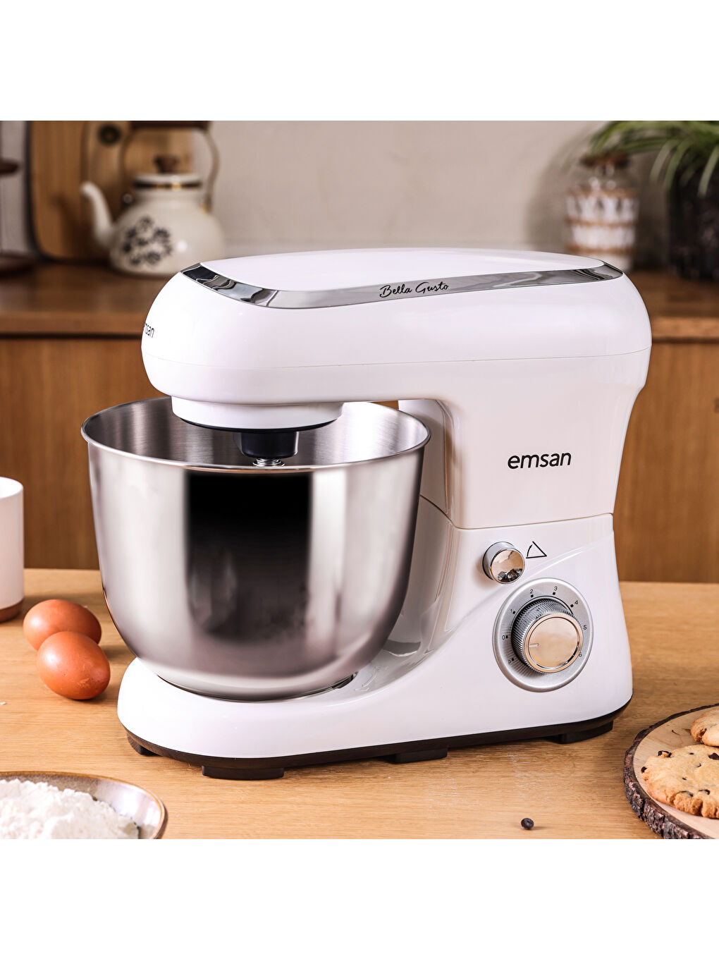 Bella Gusto Beyaz Hamur Yoğurma Makinesi 1300W 5L-7