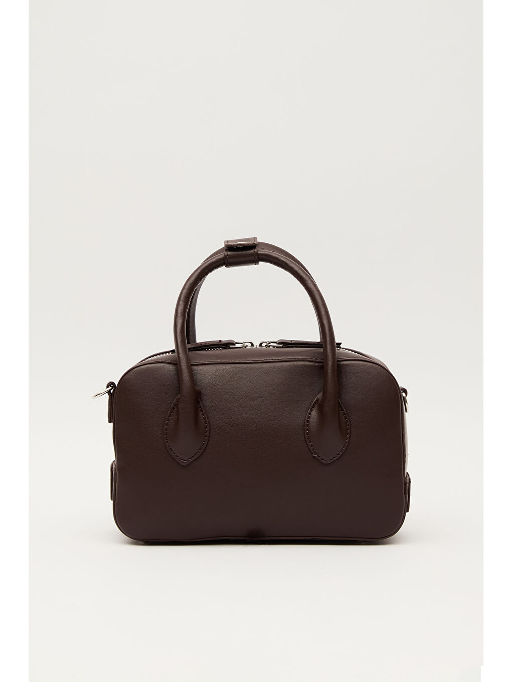 Ester Deri Kutu Çanta Kahverengi-4