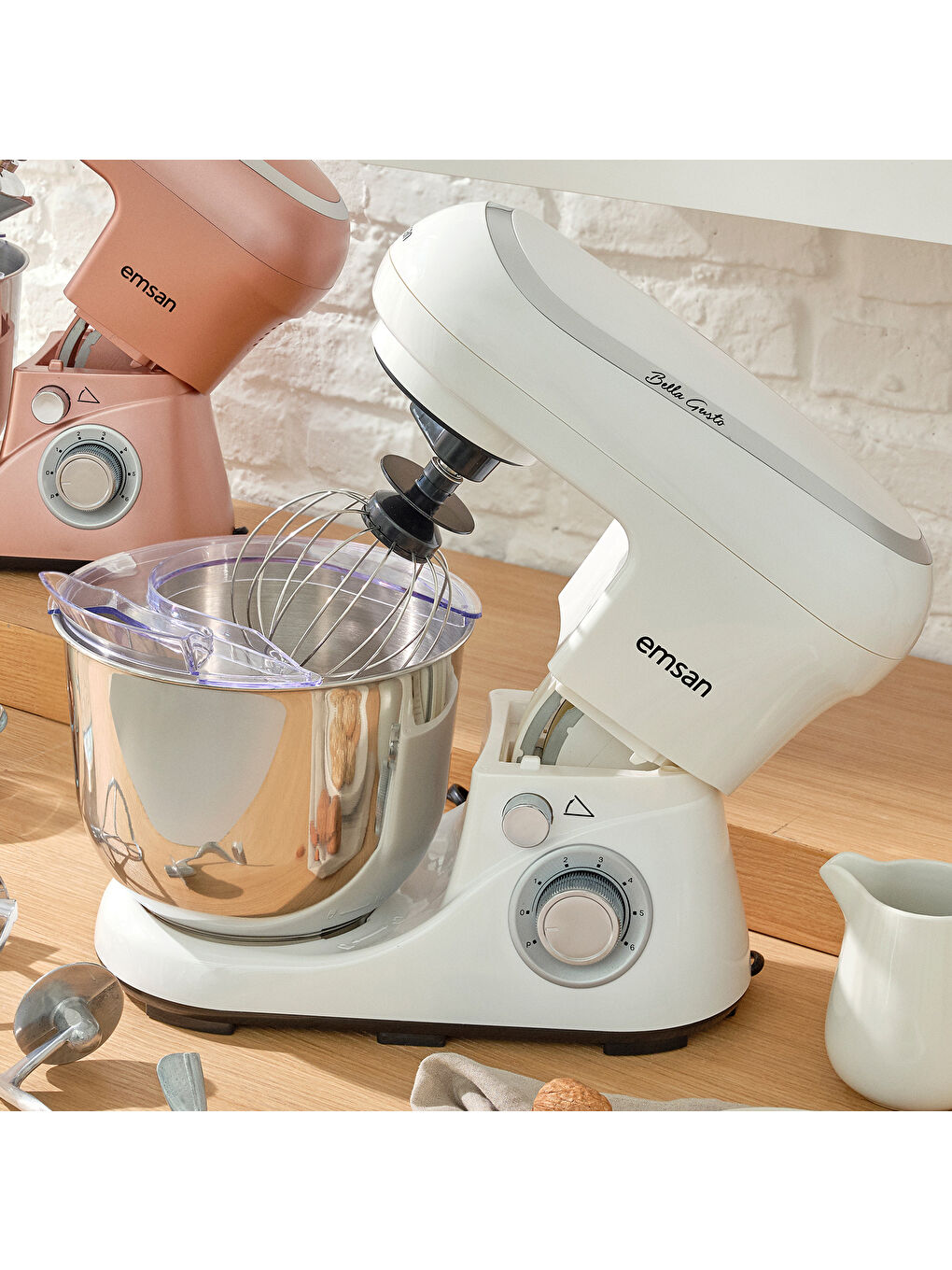 Bella Gusto Beyaz Hamur Yoğurma Makinesi 1300W 5L-8