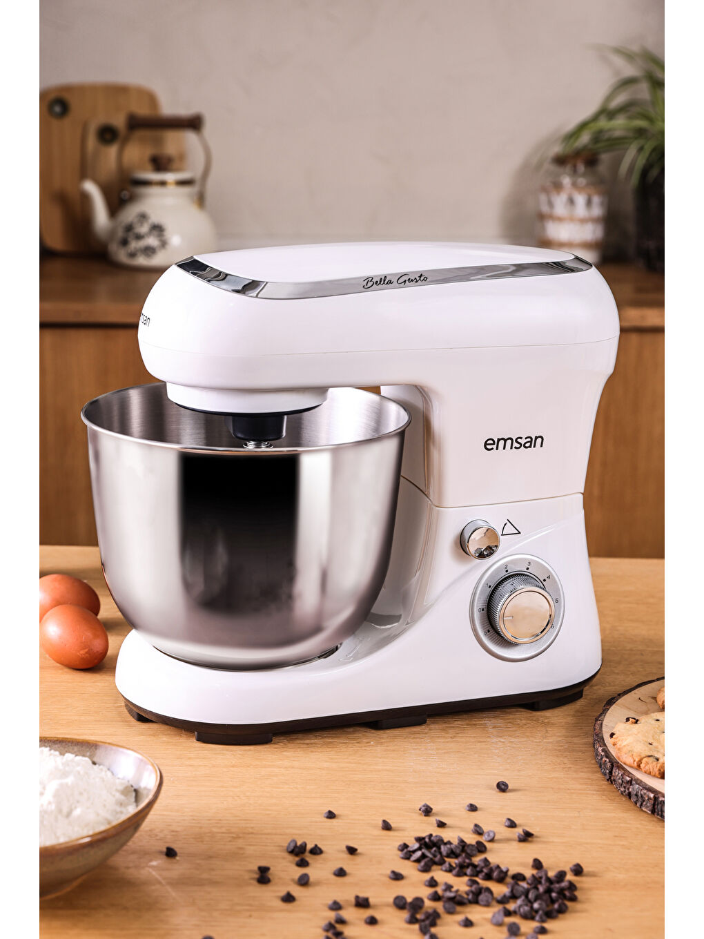 Bella Gusto Beyaz Hamur Yoğurma Makinesi 1300W 5L-1