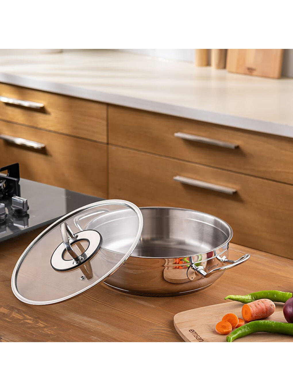 Gri Elite Pilav/Karnıyarık Tencere 22 cm-8