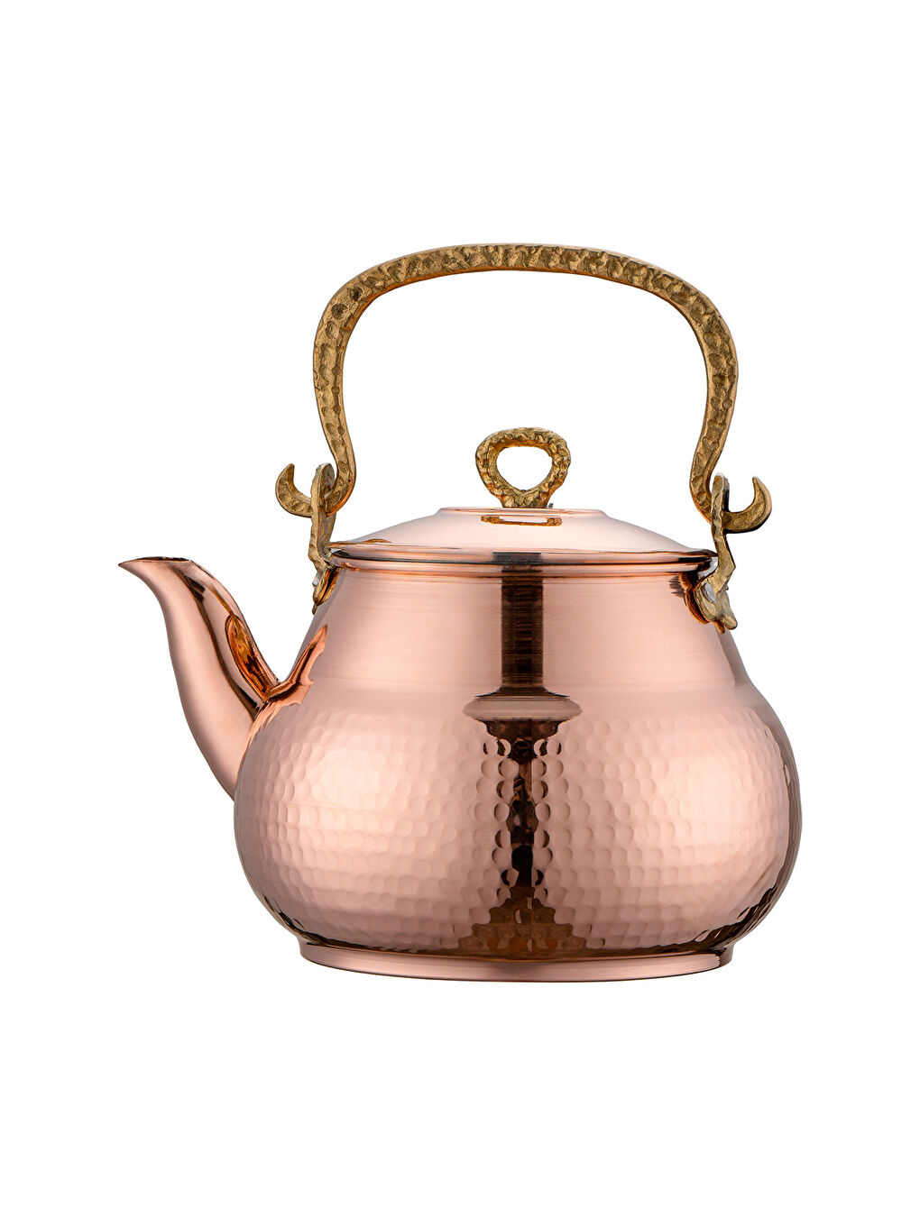 Turuncu Göbeklitepe Bakır Demlik-3