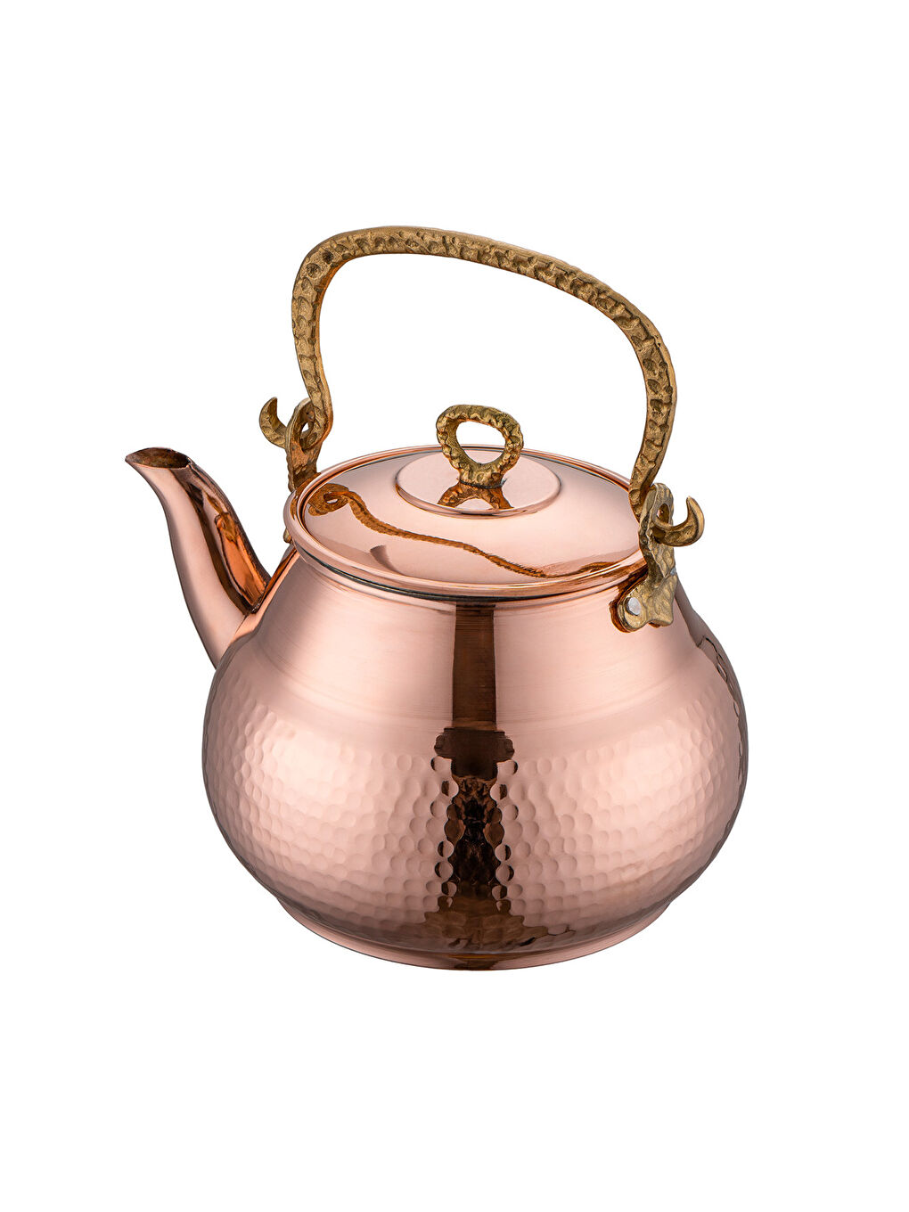 Turuncu Göbeklitepe Bakır Demlik-5