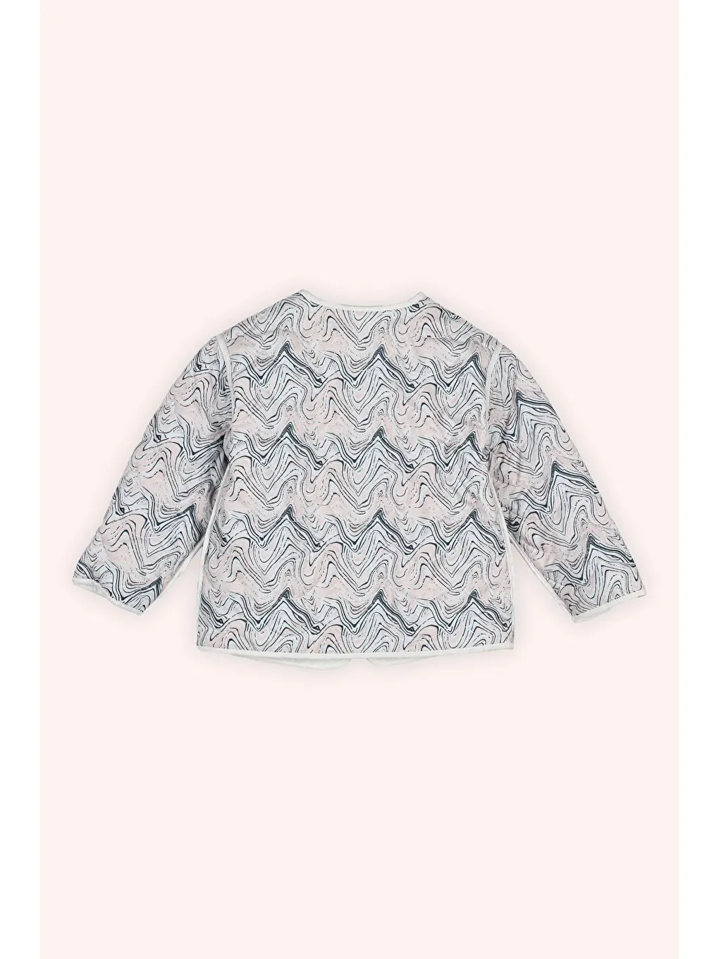 Kız Çocuk Çift Taraflı Mont Beyaz-8