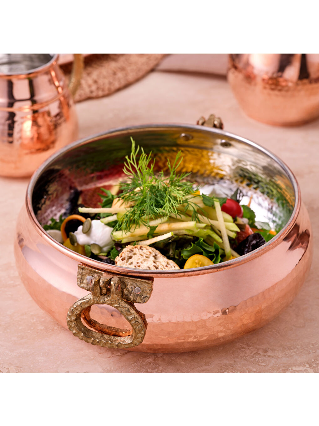 Turuncu Göbeklitepe Derin Salata Kasesi 20 cm-8