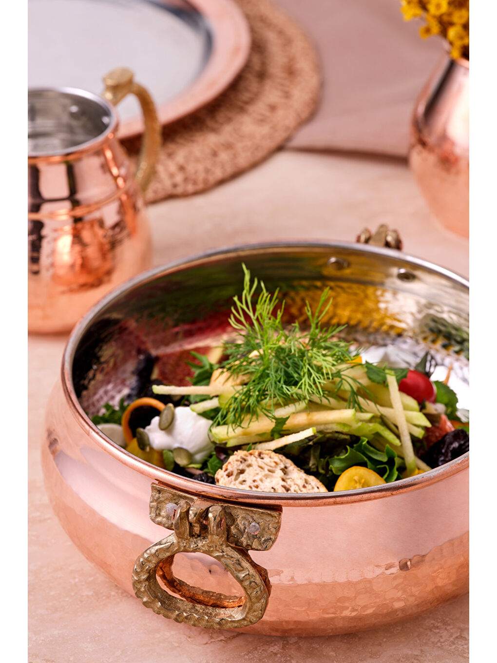 Turuncu Göbeklitepe Derin Salata Kasesi 20 cm-3