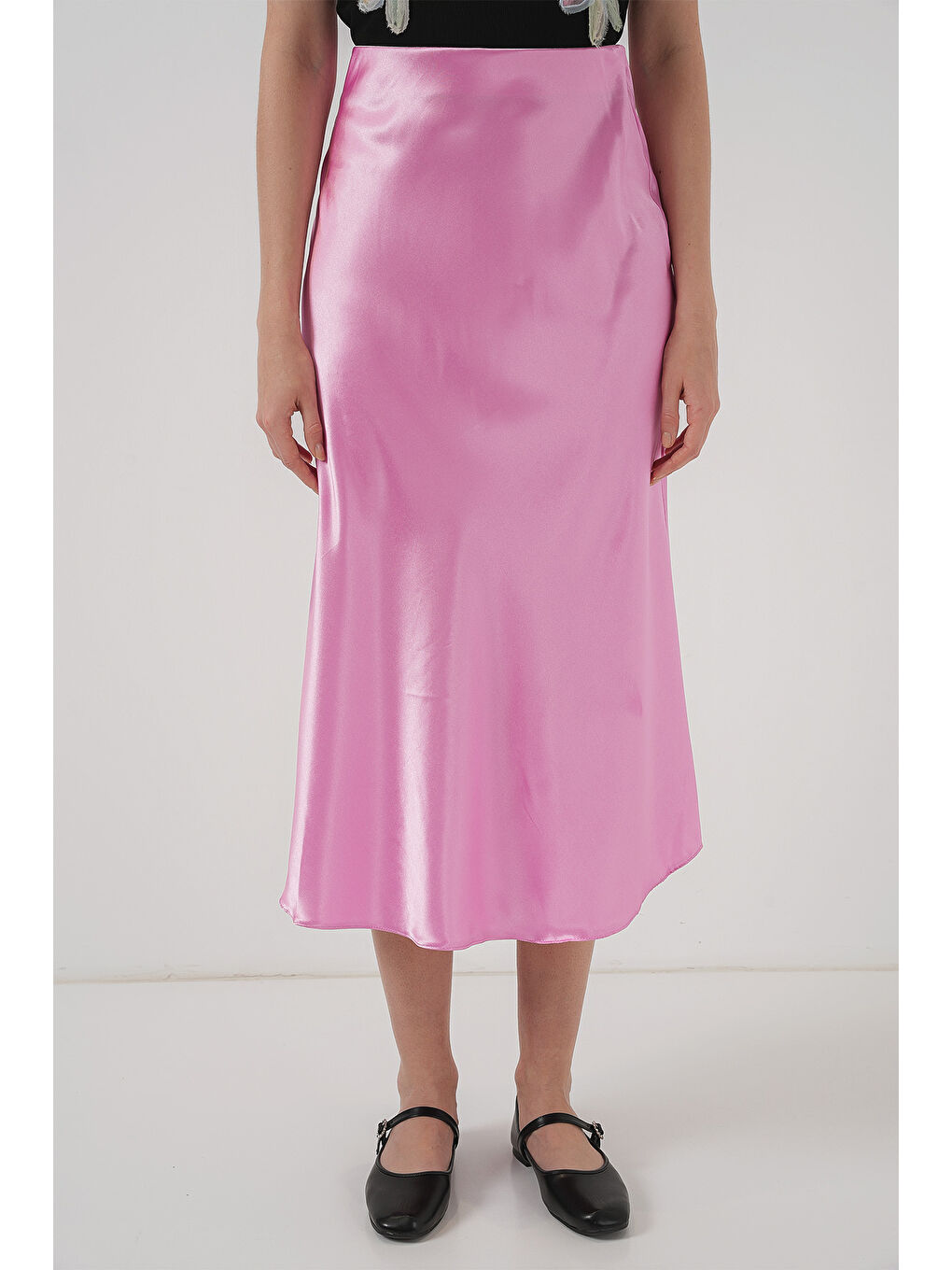 15806 Saten Etek - Pembe-1