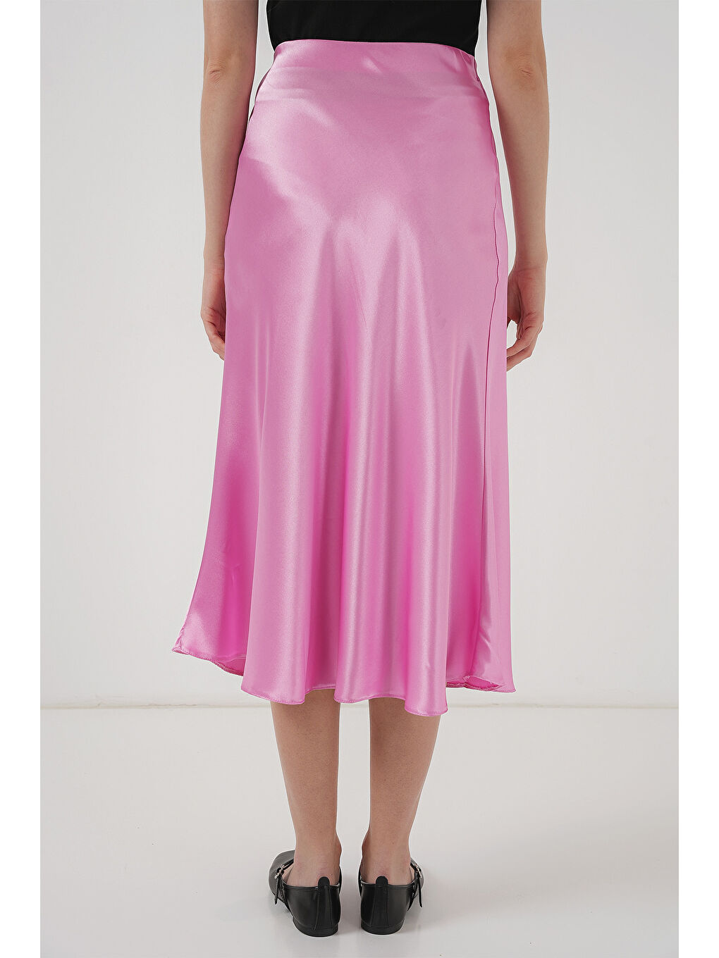 15806 Saten Etek - Pembe-5