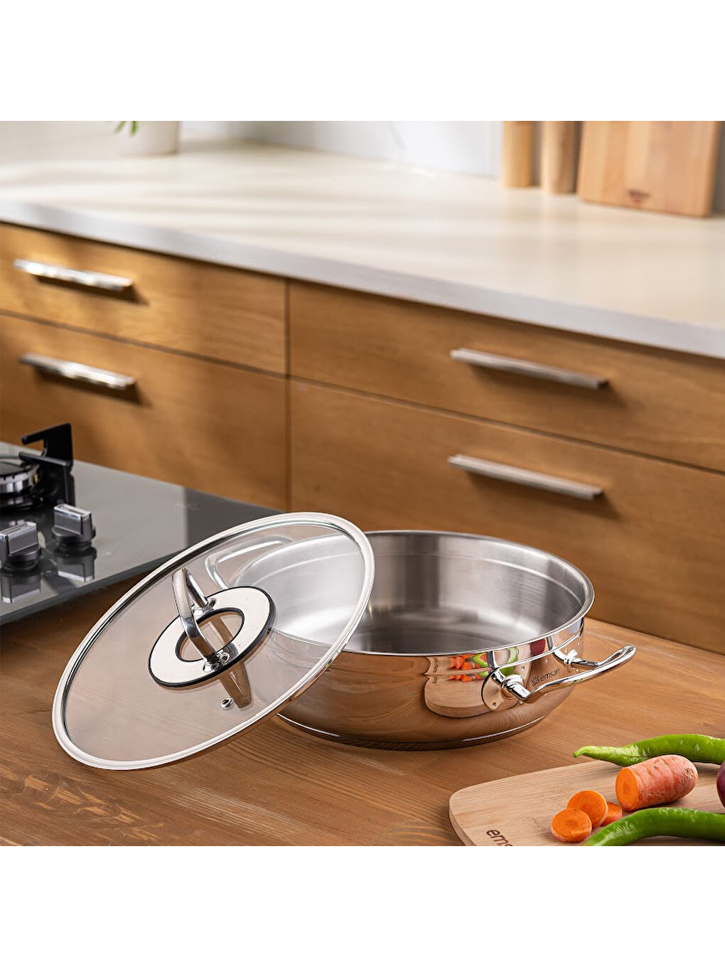 Gri Elite Pilav/Karnıyarık Tencere 30 cm-6