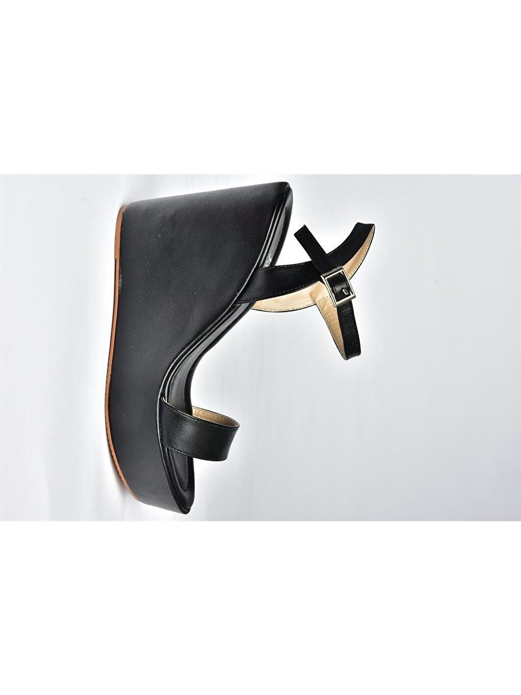 P572361709 Siyah Dolgu Taban Kadın Ayakkabı-4