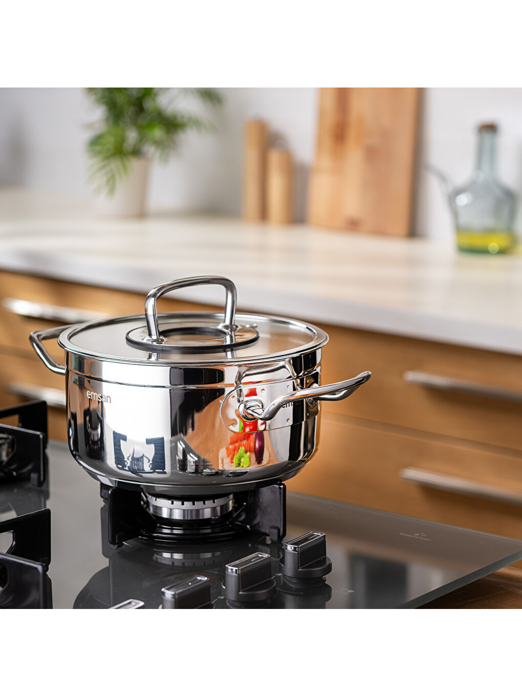 Gri Elite Derin Tencere 18 cm-6