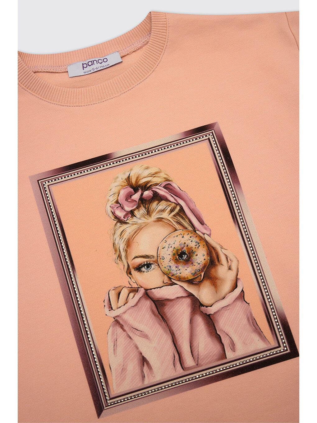 Pembe Kız Bebek Pudra Sweatshirt-2