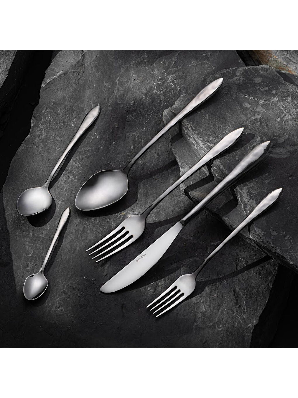 Gri Akasya 72 Parça Kutulu Çatal Kaşık Bıçak Takımı-6