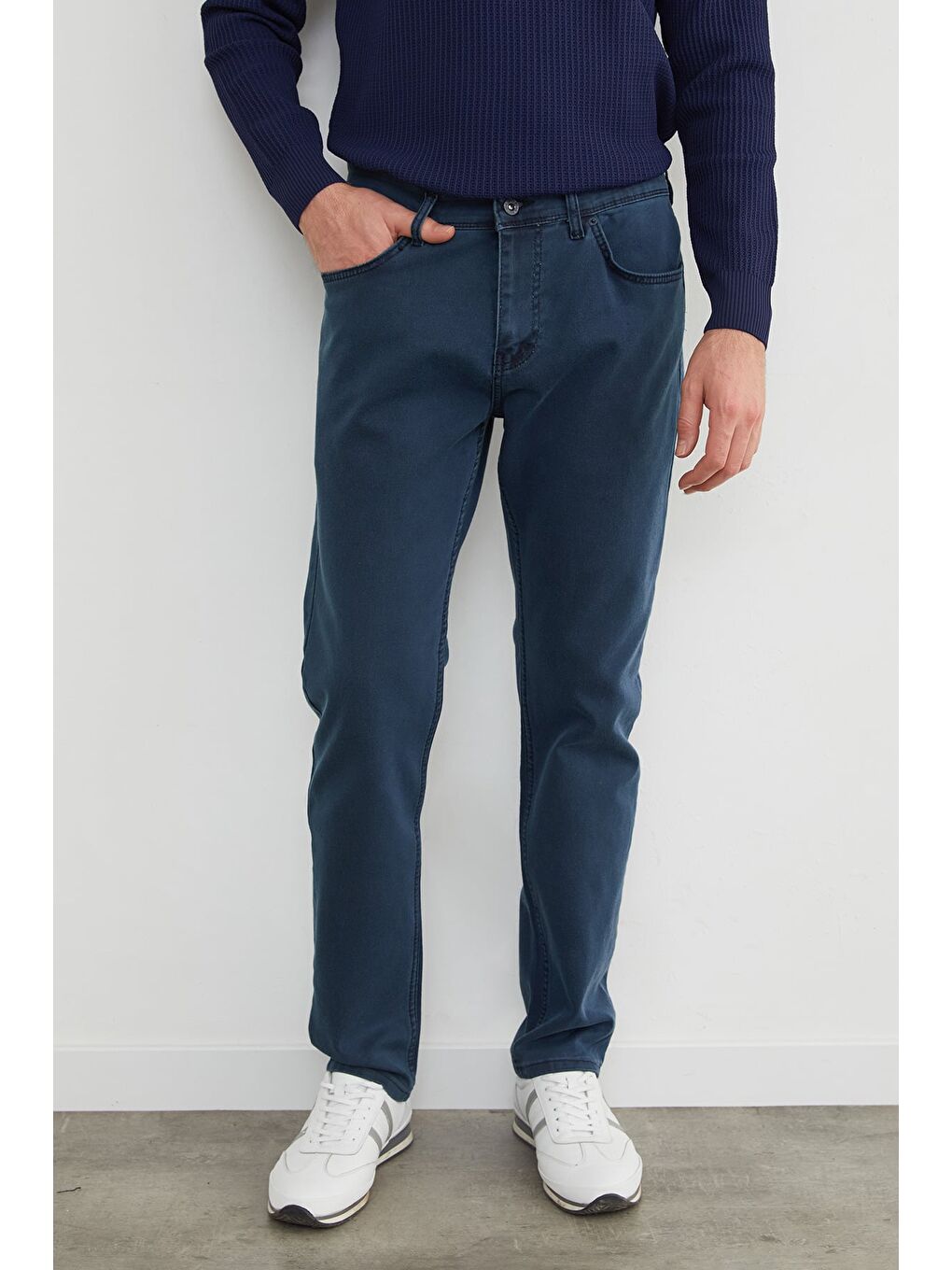 Mavi Büyük Beden Regular Fit Normal Bel Jean-1