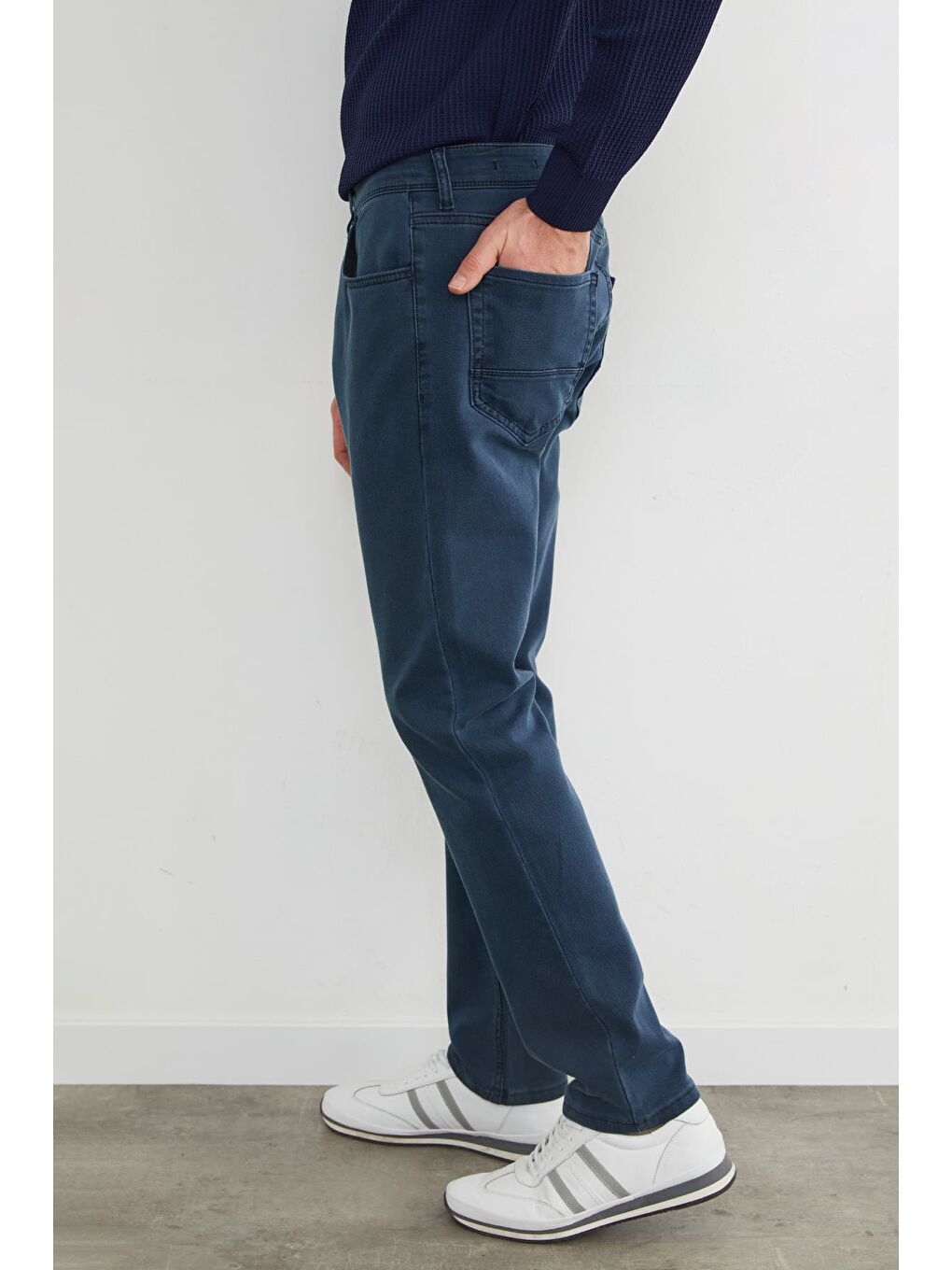 Mavi Büyük Beden Regular Fit Normal Bel Jean-4