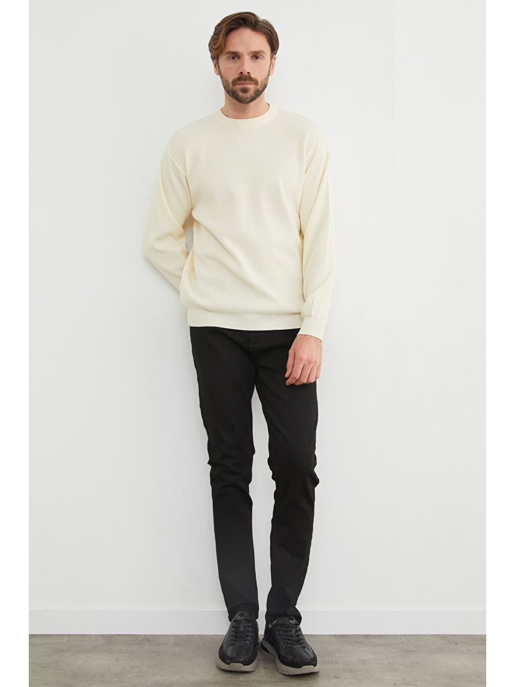 Siyah Regular Fit Normal Bel Jean-1