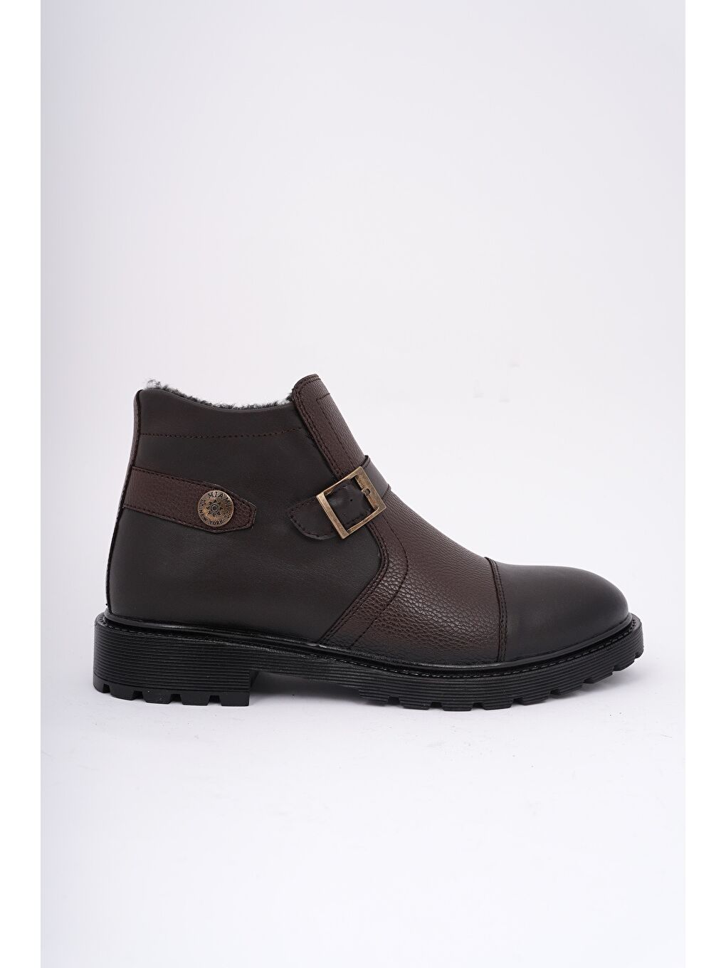 Kahverengi RODRİGUEZ Fermuarlı Kürklü Soğuk Geçirmez Erkek Bot-5