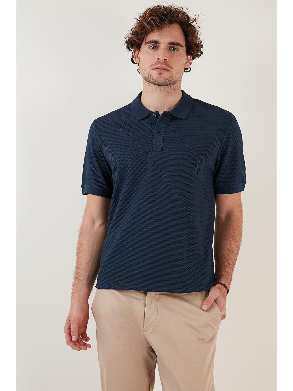 İndigo Pamuklu Regular Fit Düğmeli Polo Tişört 5902654-3
