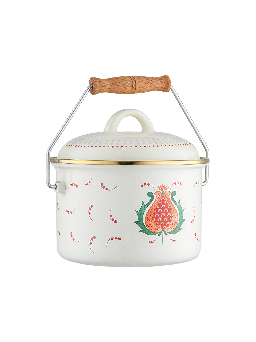 Beyaz Nar Emaye Bakraç-5