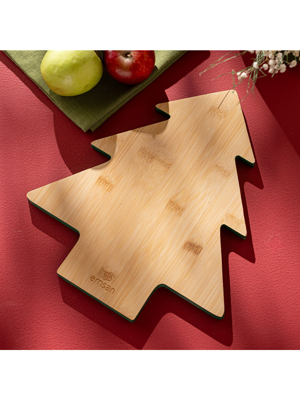 Kahverengi Bambu New Year Kesme Tahtası-7