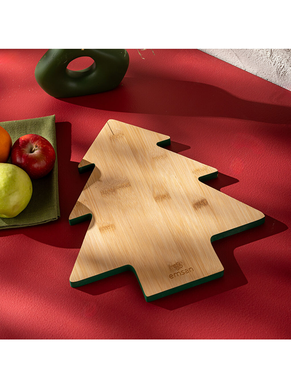 Kahverengi Bambu New Year Kesme Tahtası-9