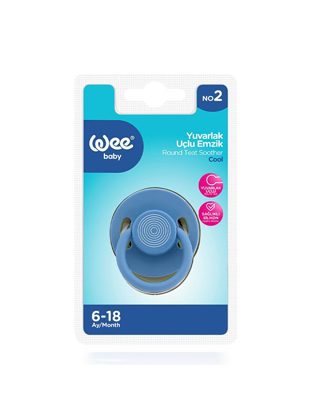 Cool Yuvarlak Uçlu Emzik No:2 - MAVİ-3