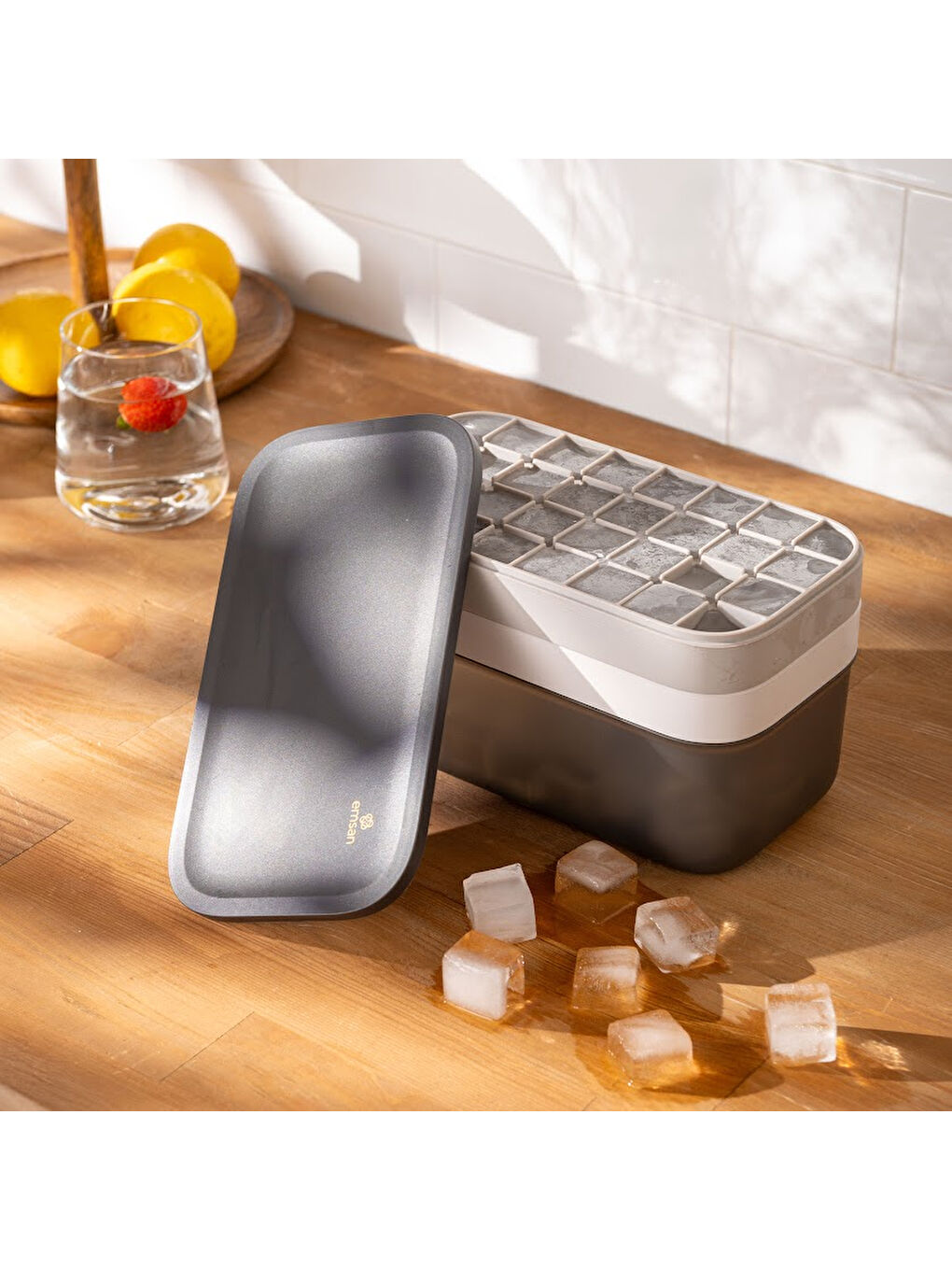 Gri Soft Kutulu Buz Kalıbı-6