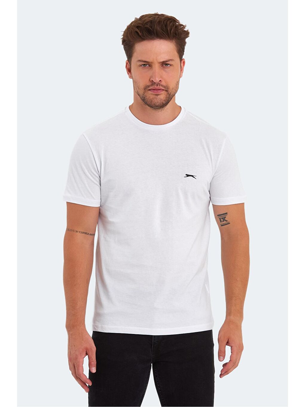 SLAZENGER Beyaz PATKA Erkek T-Shirt Beyaz