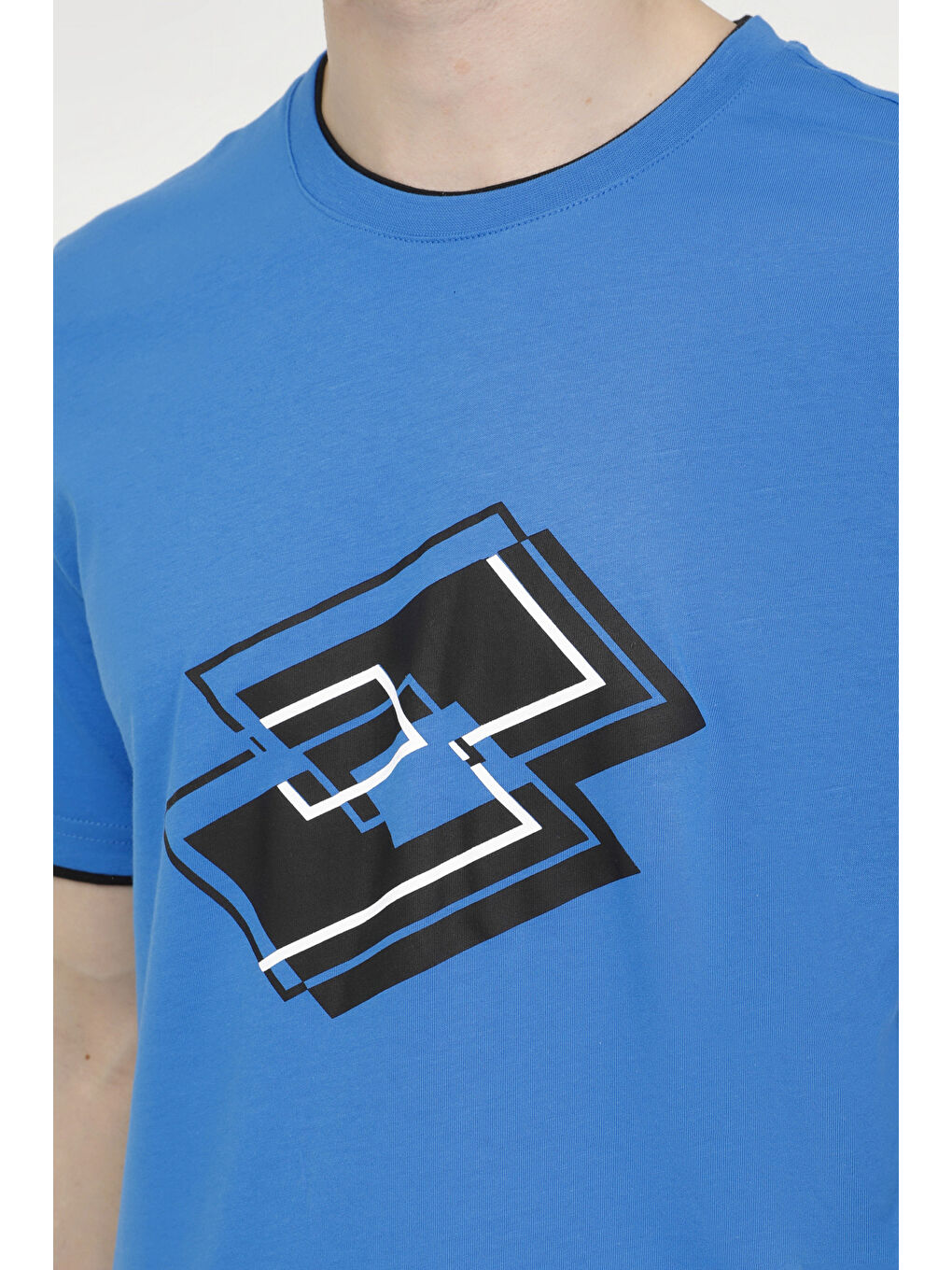 M-GALEN T-SH 4FX Mavi Erkek Kısa Kol Tişört-3