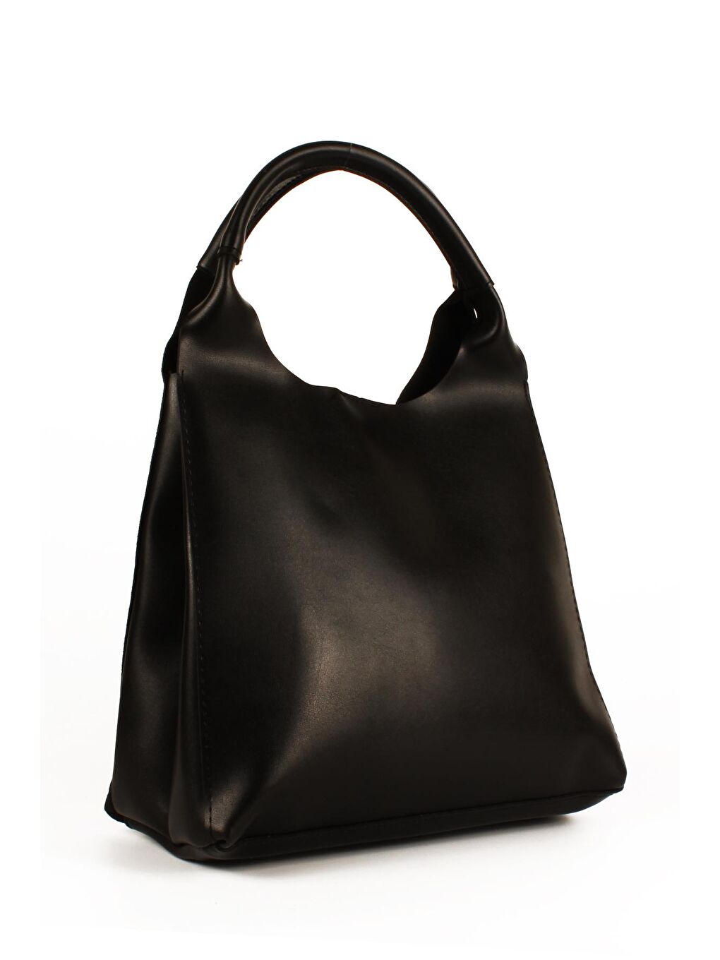 Siyah Kadın Garnilli Yarma Suni Deri Süet Yavrulu El ve Omuz Çantası (1750)-4