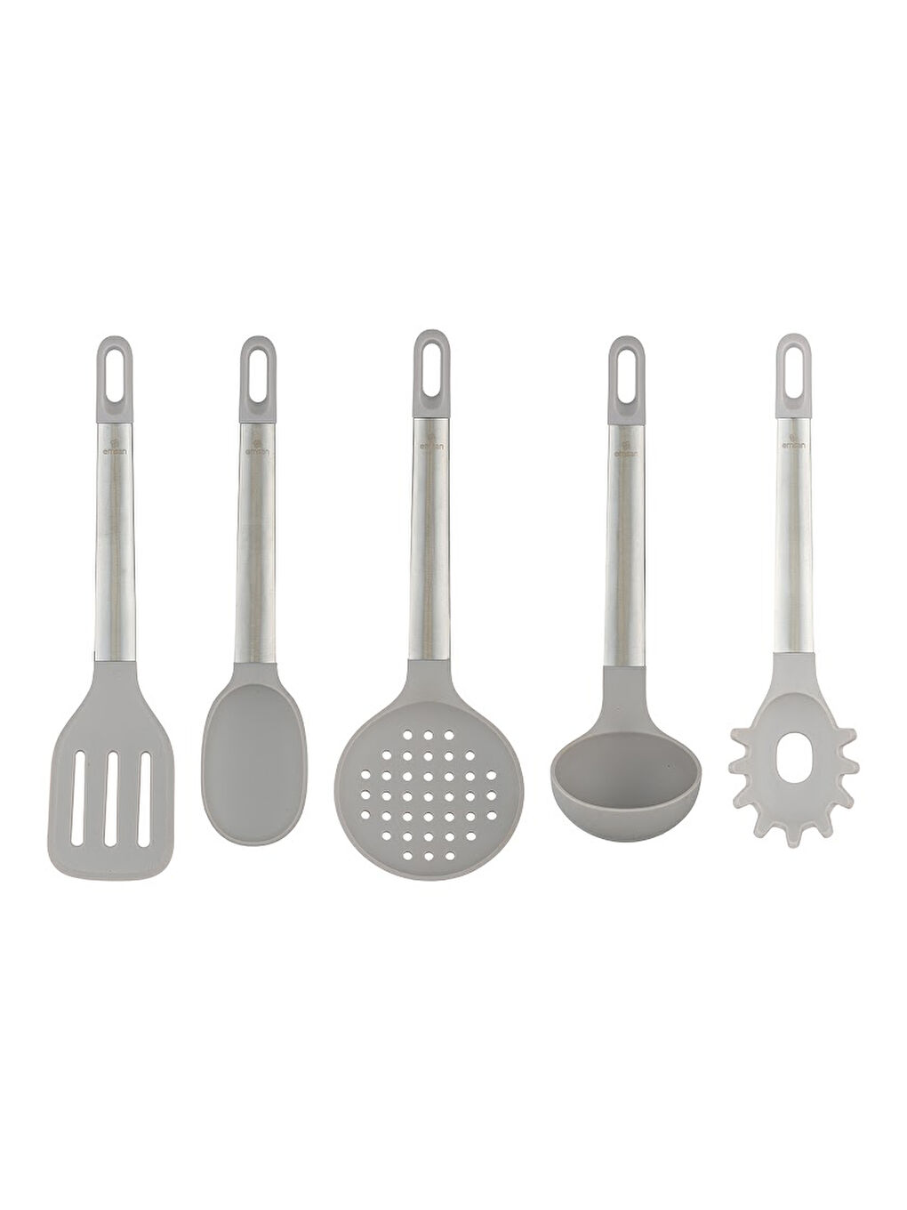 Gri Soft 5 Parça Servis Seti-10