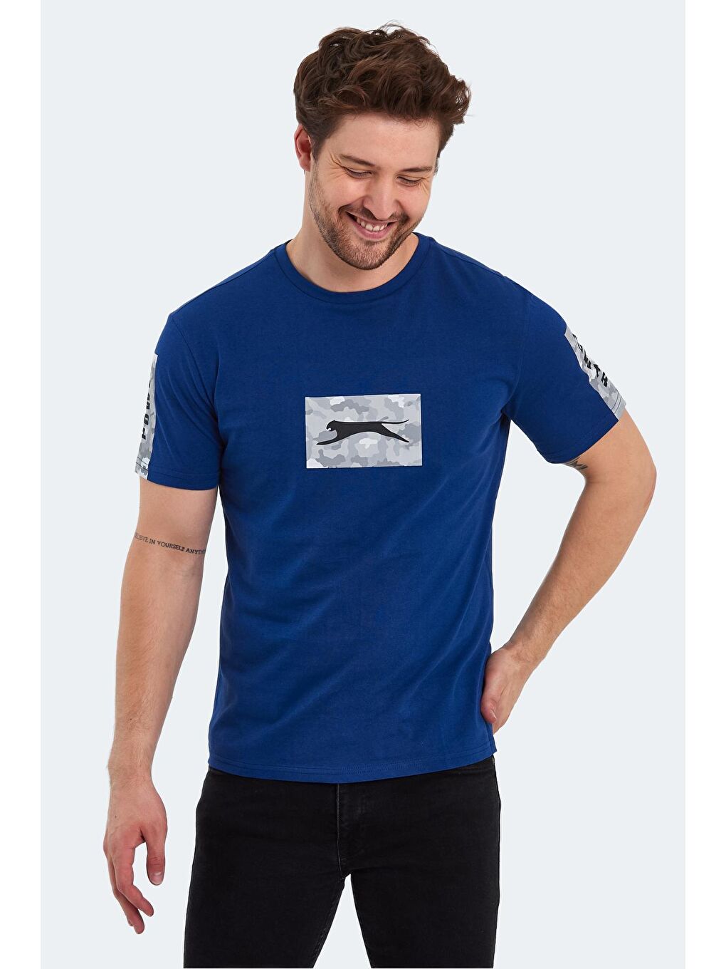 SLAZENGER İndigo PADERAU Erkek T-Shirt Indigo