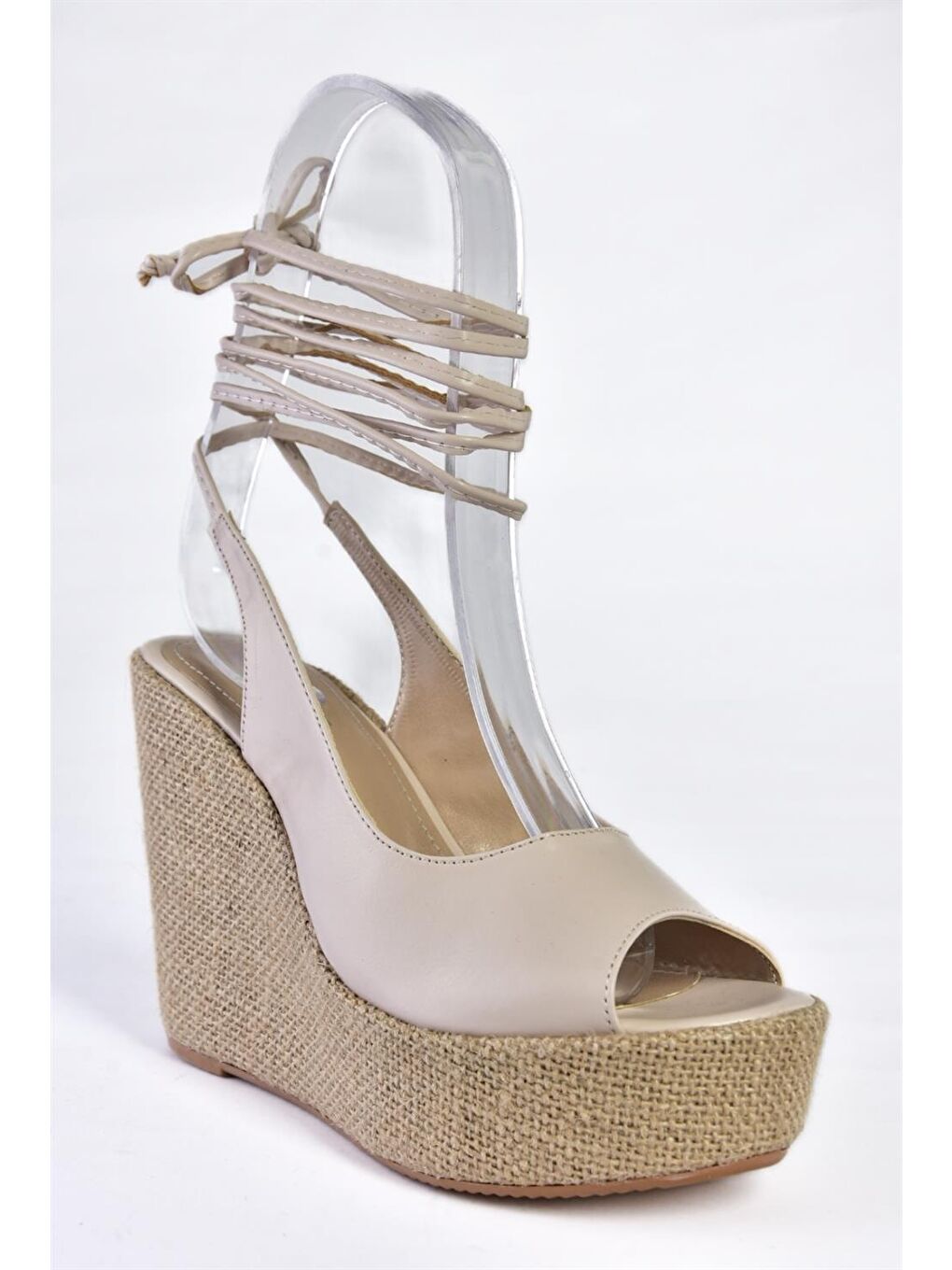 P572180809 Bej Dolgu Taban Kadın Ayakkabı-4