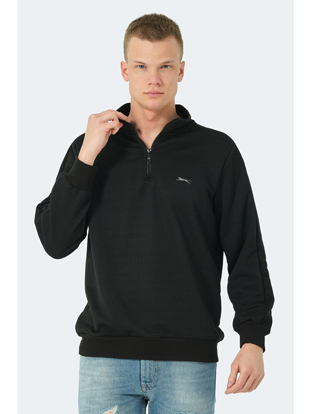 Erkek Sweatshirt Siyah-5