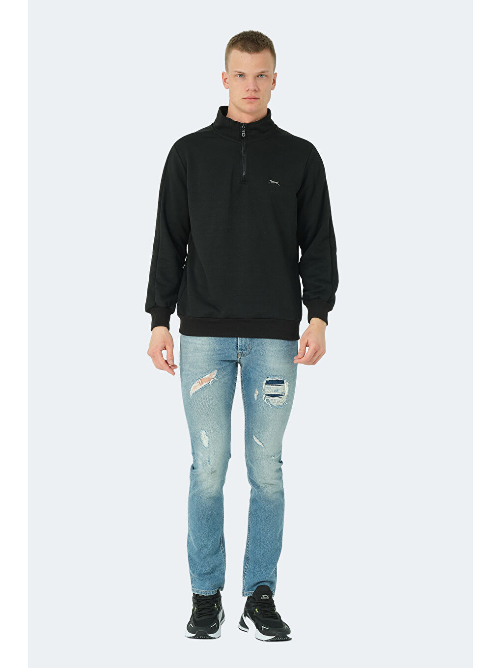 Erkek Sweatshirt Siyah-6