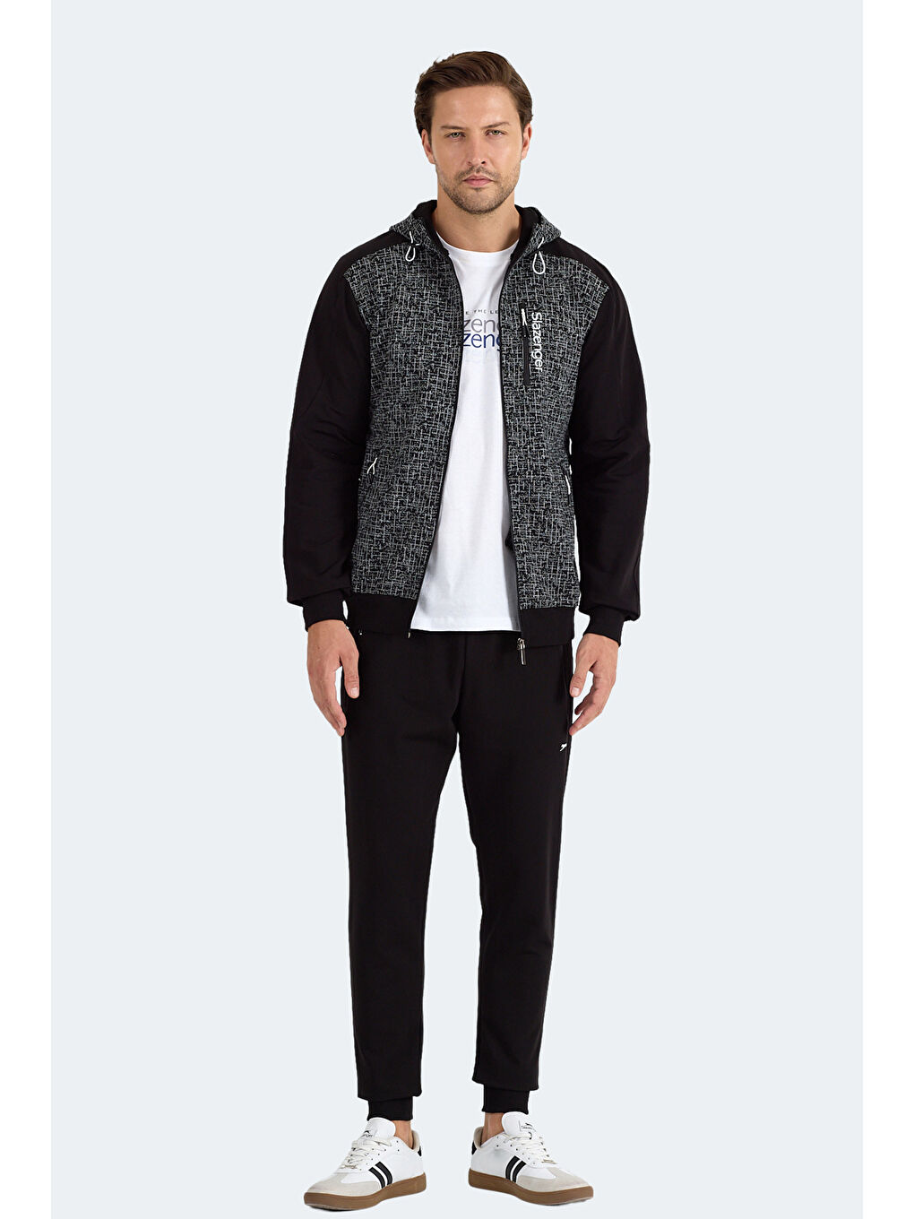 FALOR Erkek Siyah Eşofman Takımı-2