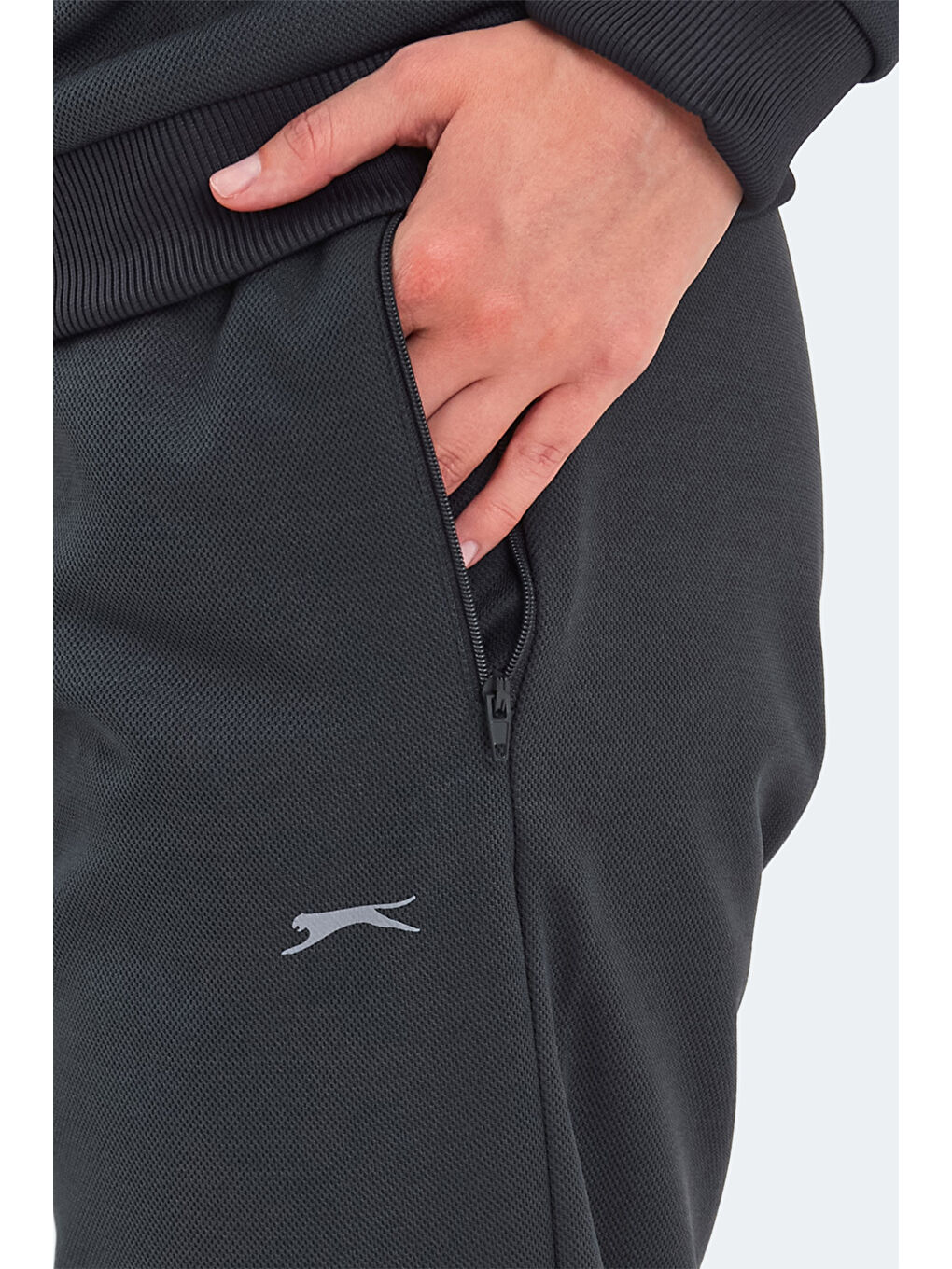 OLINDA Kadın Cepli Koyu Gri Eşofman Takımı-5