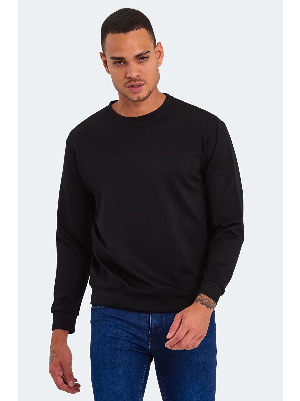 SLAZENGER Siyah KLARIS I Erkek Sweatshirt Siyah - 2