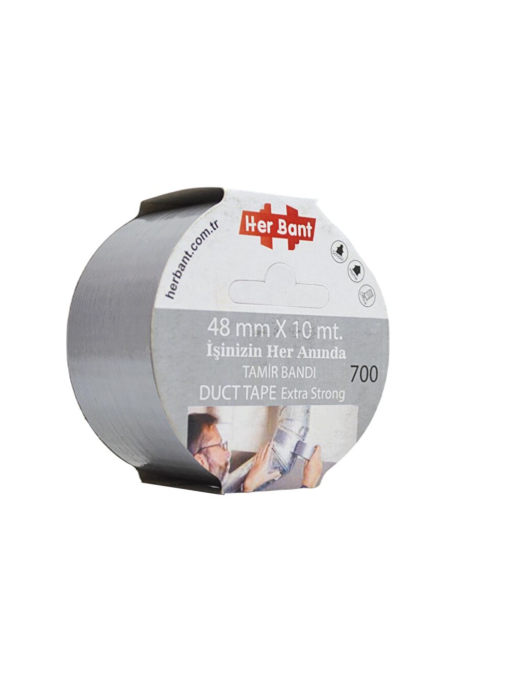 700 Tamir Bantı 48mmx10m Gri 1 Adet
