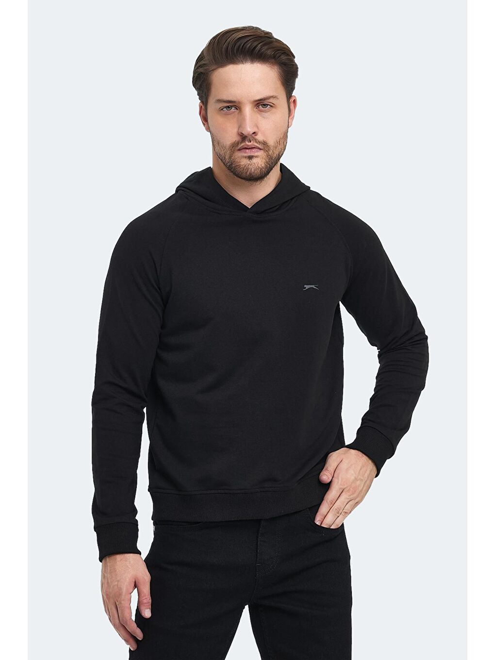 SLAZENGER Siyah KICKER Erkek Sweatshirt Siyah