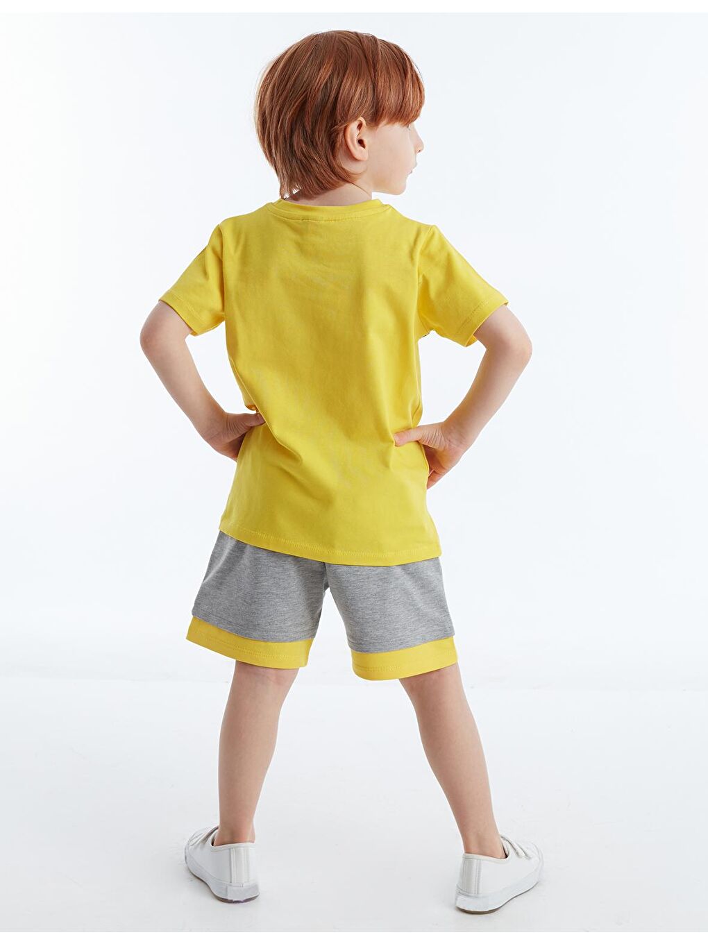 Karışık Dişlek Korsan Erkek Çocuk Şort Takım-1