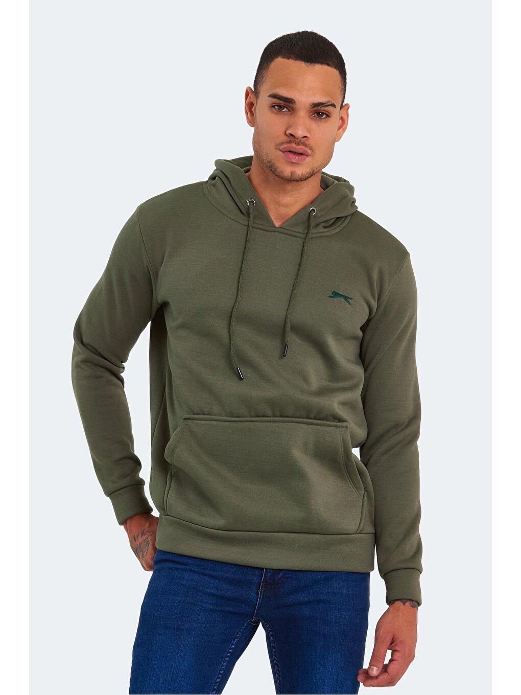 SLAZENGER Haki KEANS Erkek Sweatshirt Haki