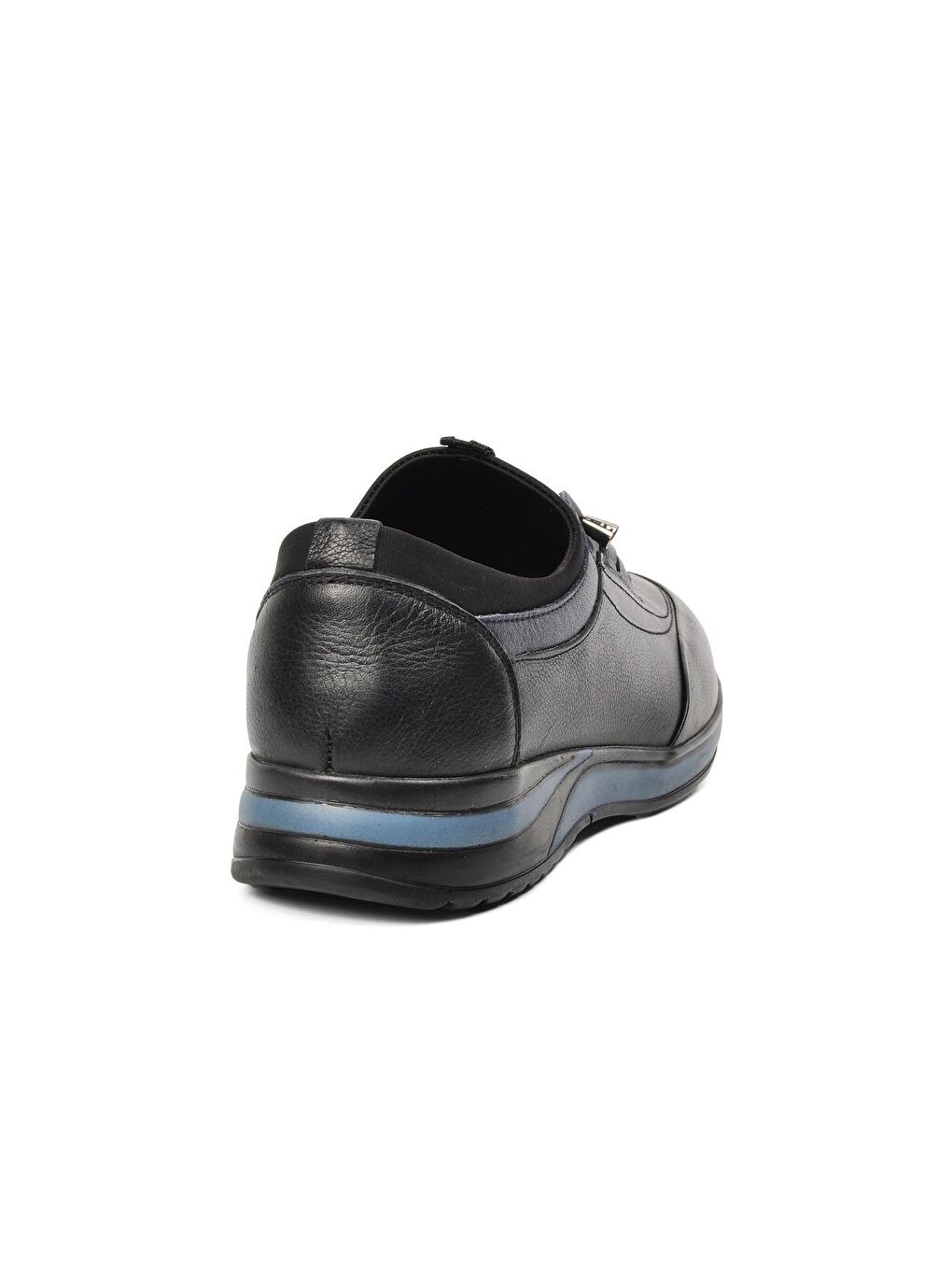 1980 Siyah Hakiki Deri Erkek Casual Ayakkabı-3